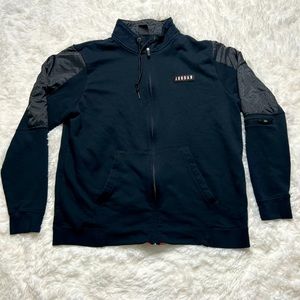 Men’s Black & Grey Jordan Zip Up Size 2XL